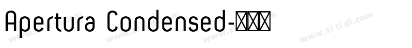 Apertura Condensed字体转换